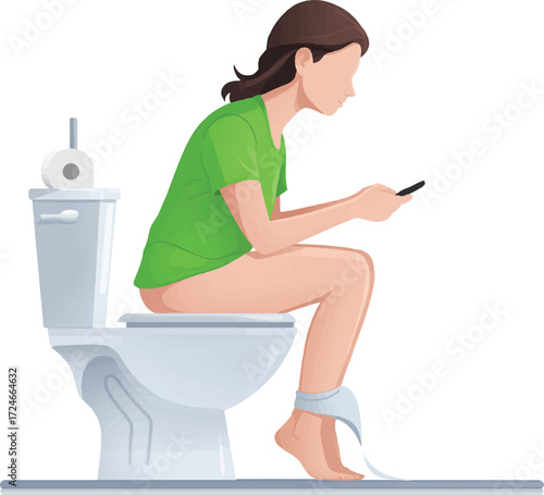man in toilet