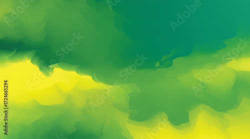 abstract watercolor background gradient green and yellow color