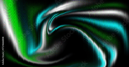 Dynamic vibrant swirl with gradient neon colors create a stunning modern background for technology, fashion, or abstract concepts and designs