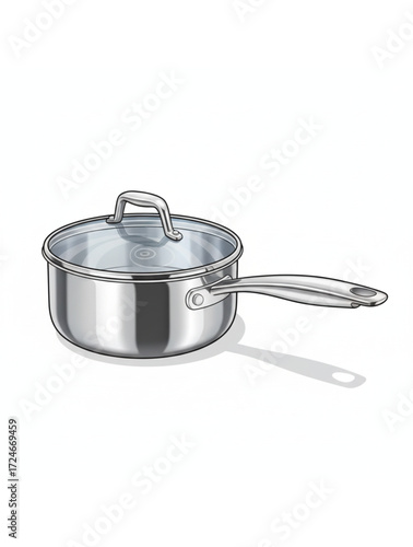 stainless steel pan with handle