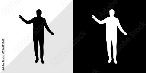 silhouettes of people