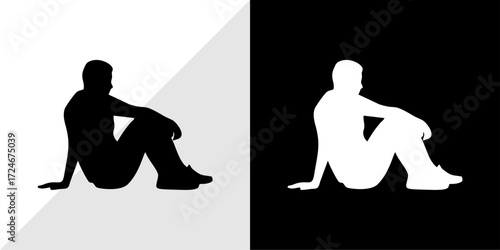 silhouettes of people