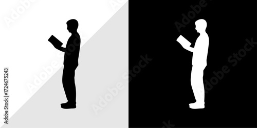 silhouettes of people