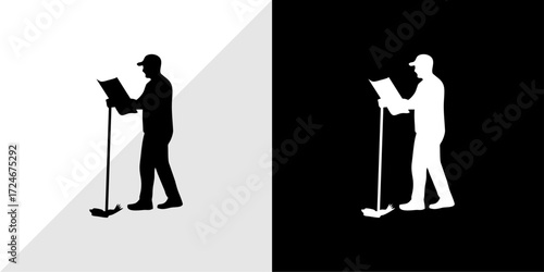 silhouettes of people