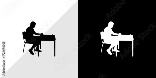 silhouettes of people