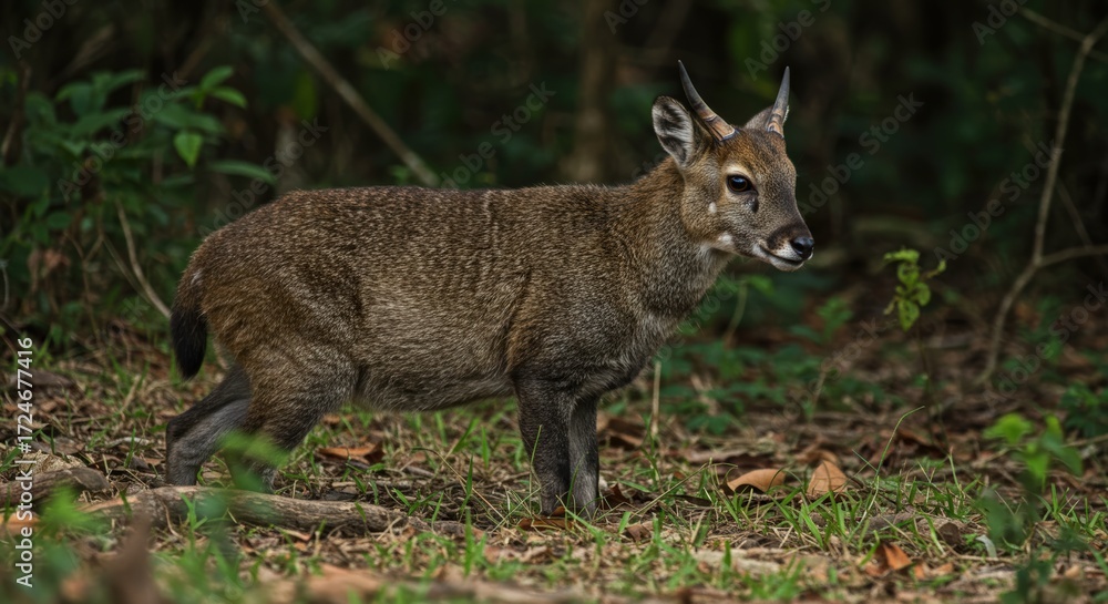 Fototapeta premium Small antelope in natural habitat