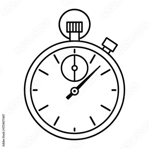 Stopwatch icon time measurement tool for sports and activities chronometer for tracking duration and speed competition and performance