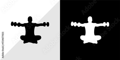 vector silhouette of a man