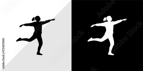 silhouette of a girl