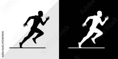 runners vector illustration