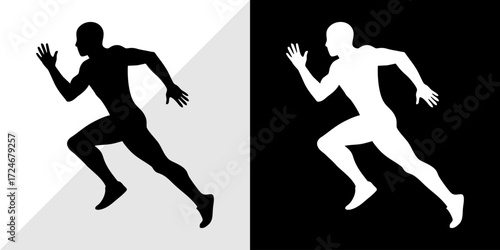 runners vector illustration