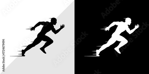 runners vector illustration