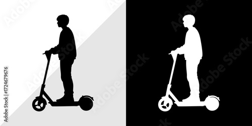 silhouette of a man with a suitcase