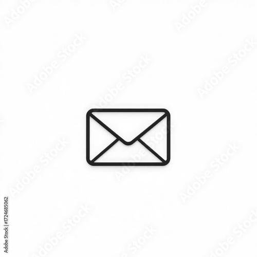 Free Download Line art mail icon with transparent background PNG and JPEG image for your business	 - GFXLoad