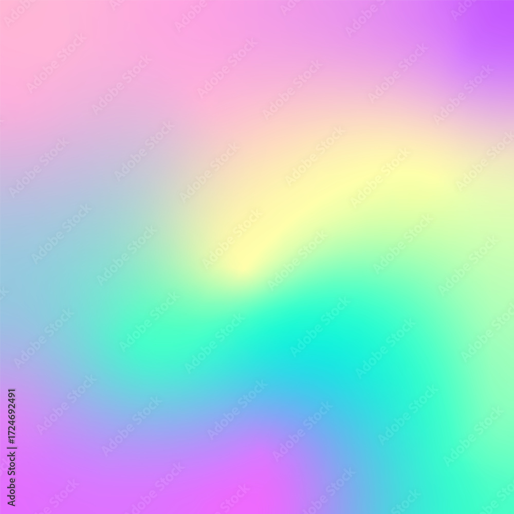 Obraz premium Multicolor Pastel Gradient with Soft Rainbow Glow