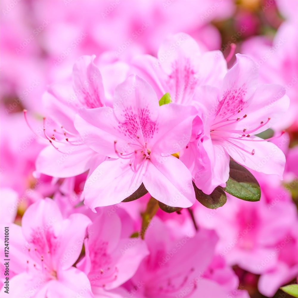 Fototapeta premium Close-up pink azaleas