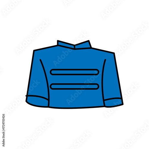 marching band clothes silhouette icon design template