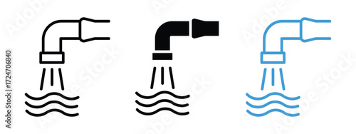 Water Supply Pipe Valve icon vector. purity and hygiene for modern homes and businesses symbol. vector illustration.