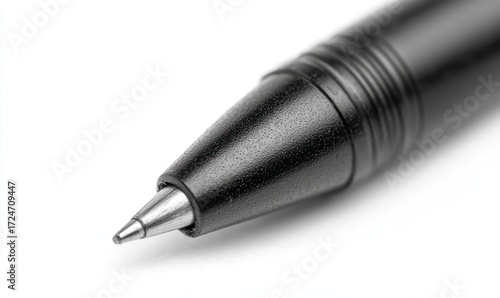 Close-up of a black pen tip