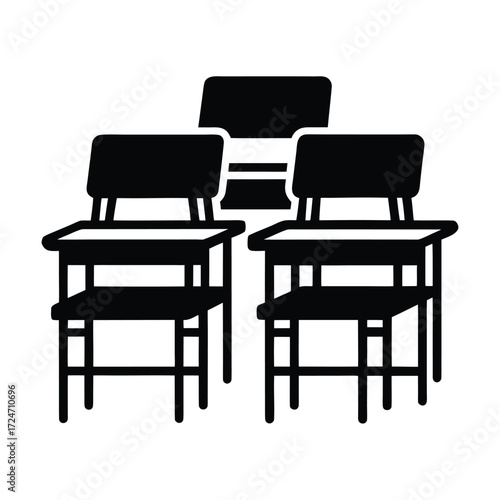classroom desks icon