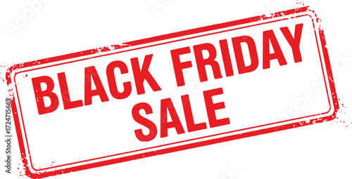 Black friday sale stamp graphic for retail promotions and marketing vector