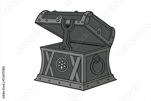 black  magic box vector on  white  background  1