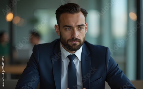 Pensive Businessman. High quality