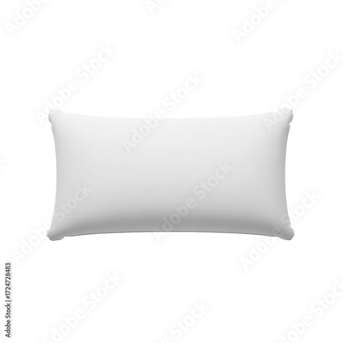 Soft White Bed Pillow Relaxation Comfort and Support for Peaceful Sleep Bedroom Decor and on transparent background