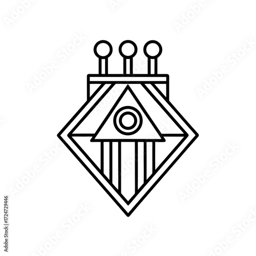 linear regulators icon isolated on white