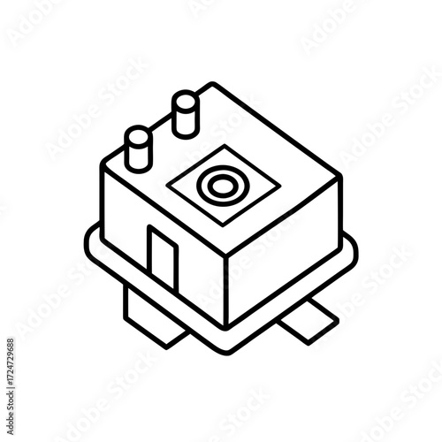 relays icon isolated on white