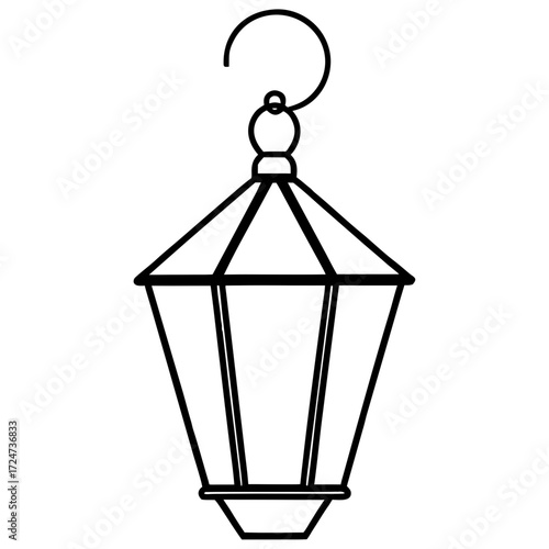 street lamp vector illustration