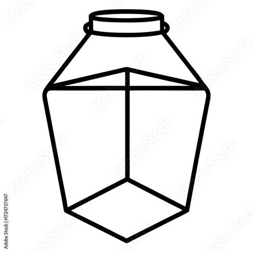 milk bottle vector illustration