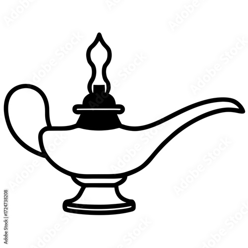 vintage oil lamp