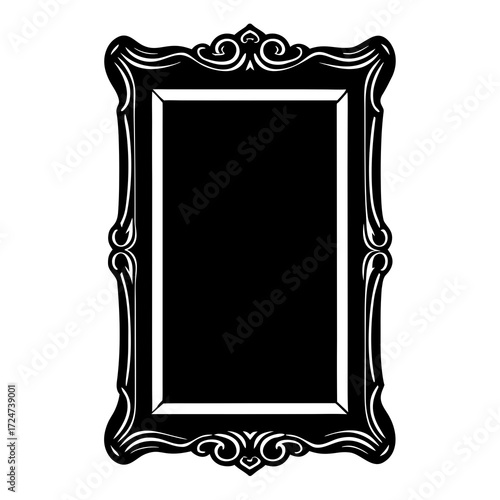 gold frame with clipping path