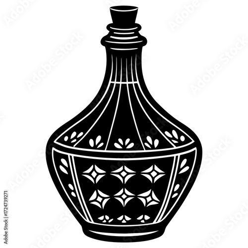 two vases isolated on white