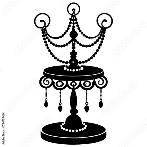 vector illustration of an old lamp