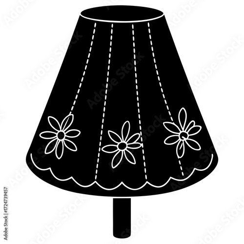 vector illustration of a lamp