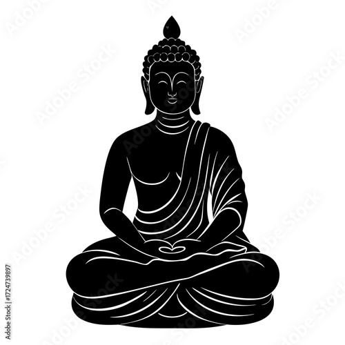 buddha statue isolated