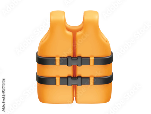 Life Vest icon 3d rendering illustration 