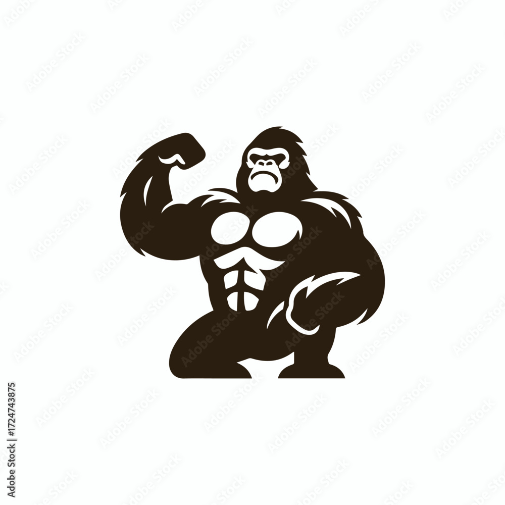 Obraz premium Gorilla Strong Logo