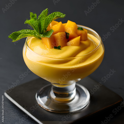 dessert mousse mango