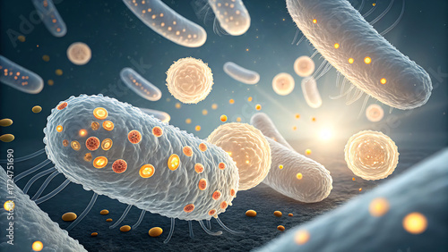 bacteria under microscope