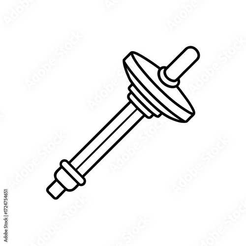 tip tilt adjuster icon isolated on white