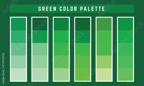 Green Vector Color Palette