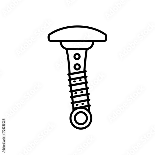 orthopedic implant icon isolated on white