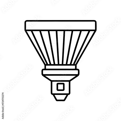 ir cut filter icon isolated on white