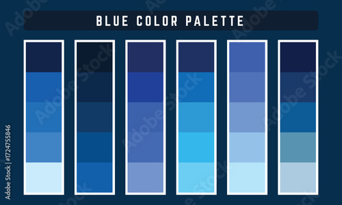 Blue Vector Color Palette