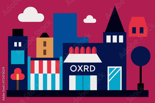 vector illustration of a city
