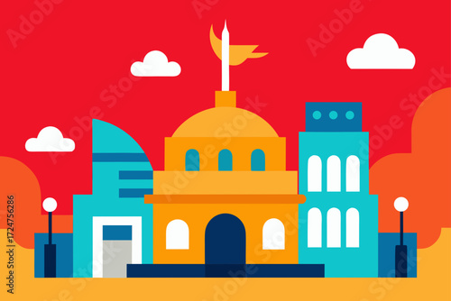 taj mahal vector