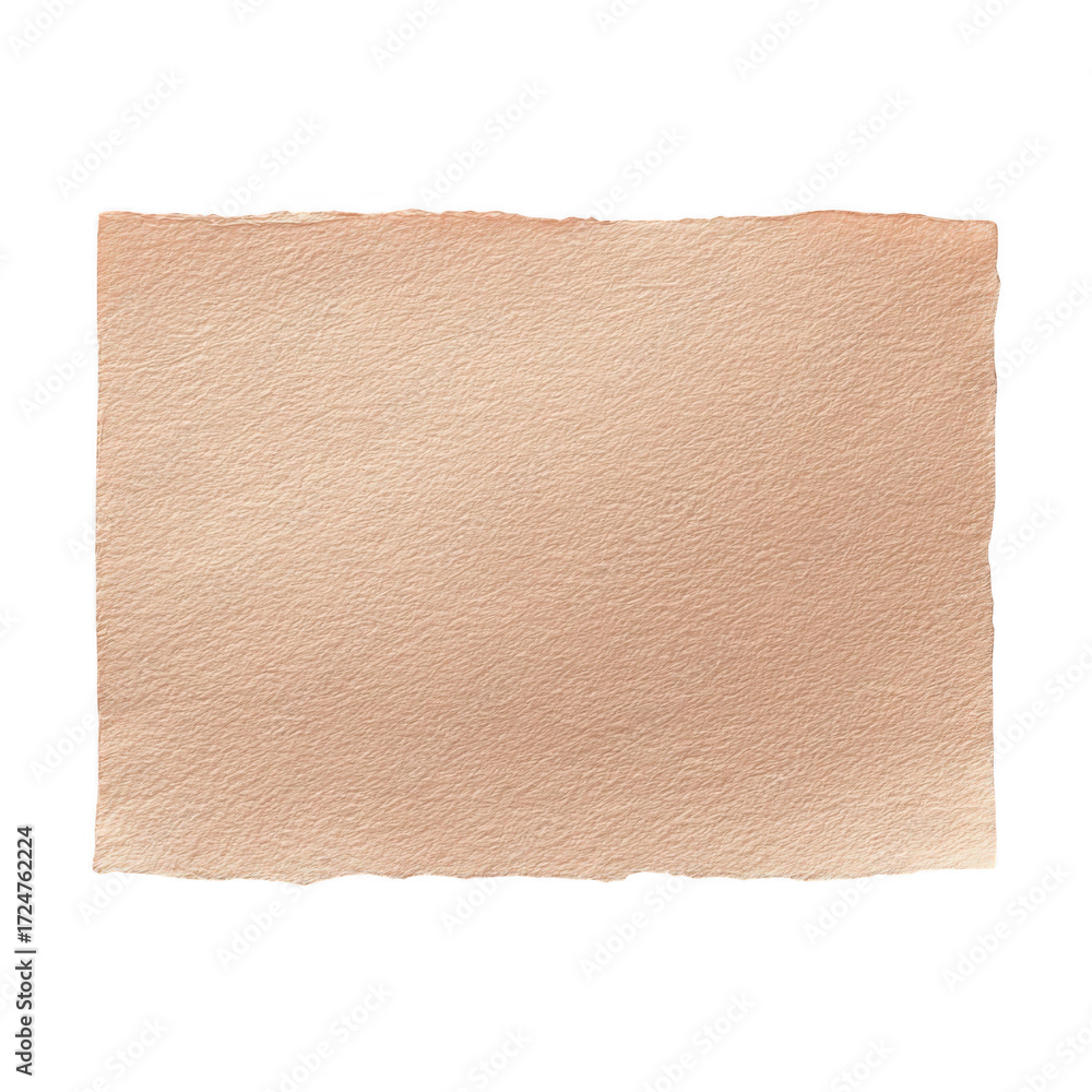 Fototapeta premium Aged torn paper texture with rough edges for creative design projects isolated on transparent background